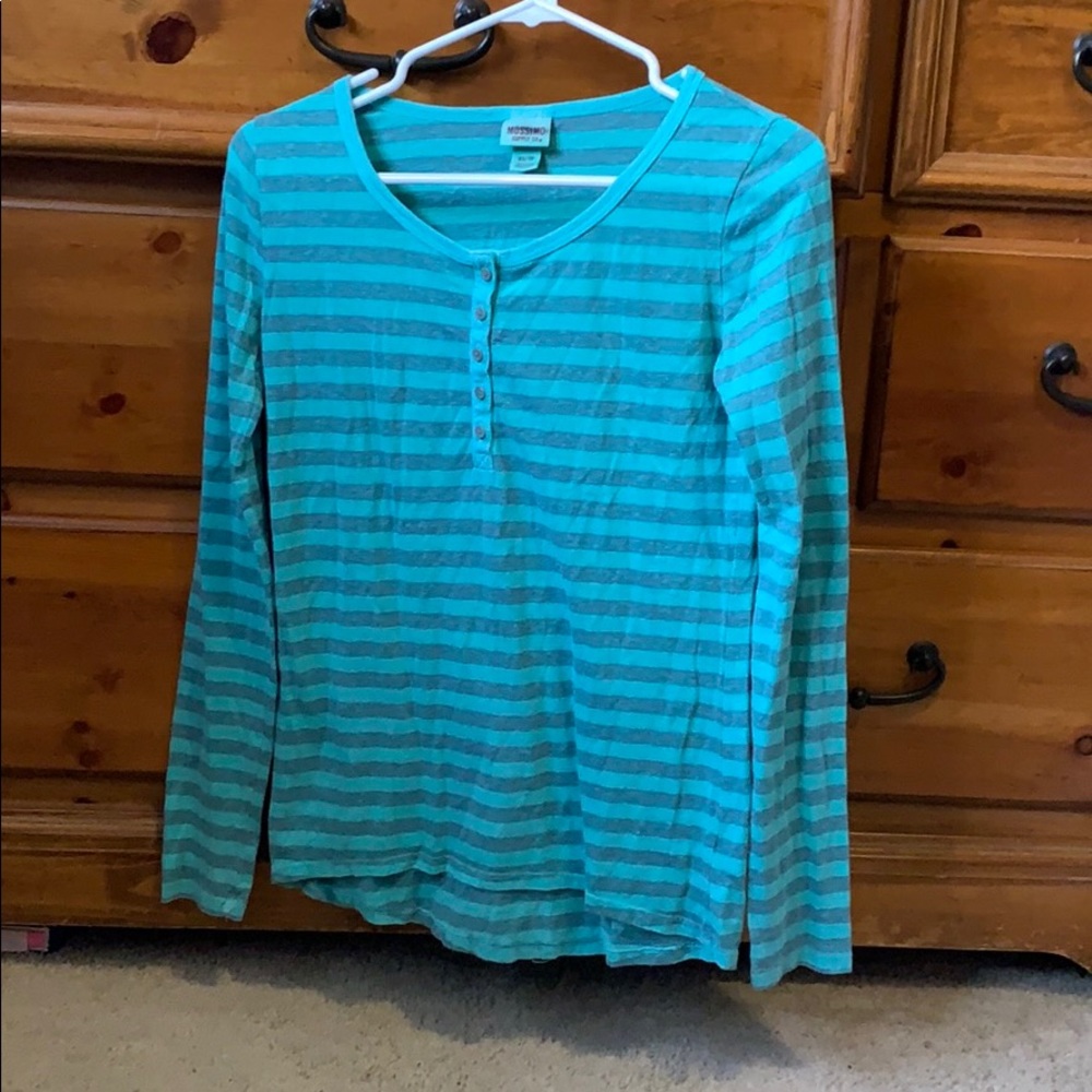 Striped long sleeve T shirt